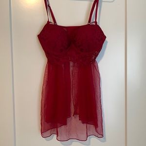 Victoria secret baby doll style lingerie with bottom wire